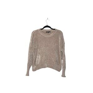 Romeo & Juliet Couture Tan Chenille Knit Pullover Sweater Small Women’s